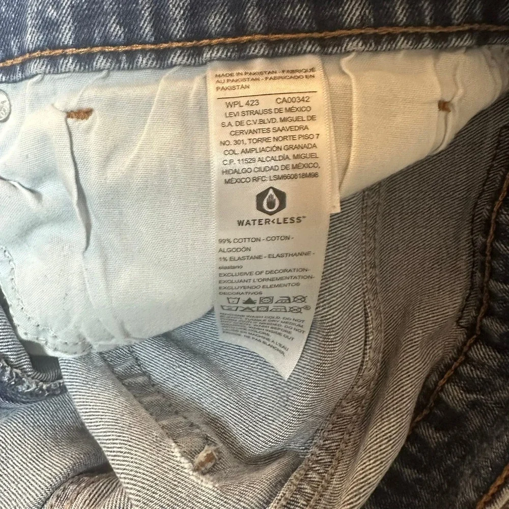 Signature‎ by Levi Strauss Mens Loose Fit Straight Leg Jeans Blue W34 L30